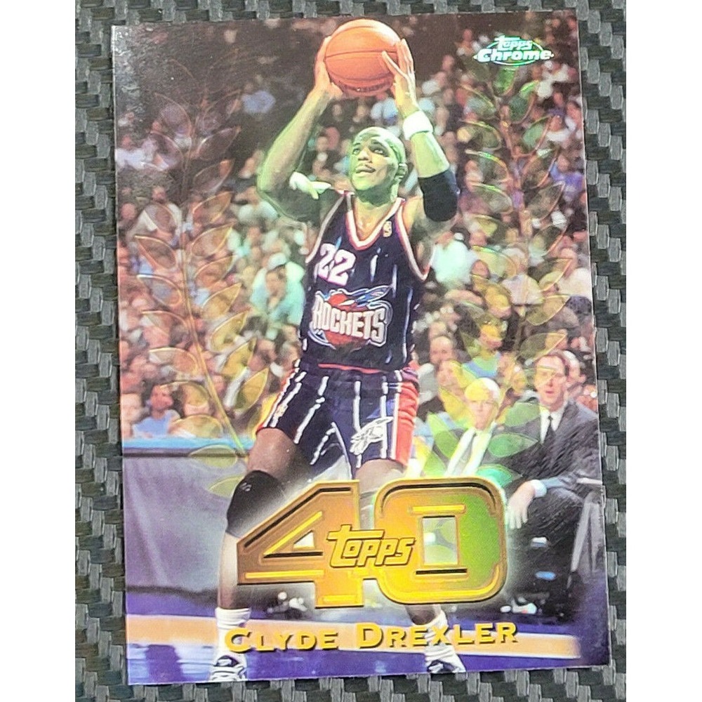 1997-98 TOPPS CHROME CLYDE DREXLER REFRACTOR TOPPS 40